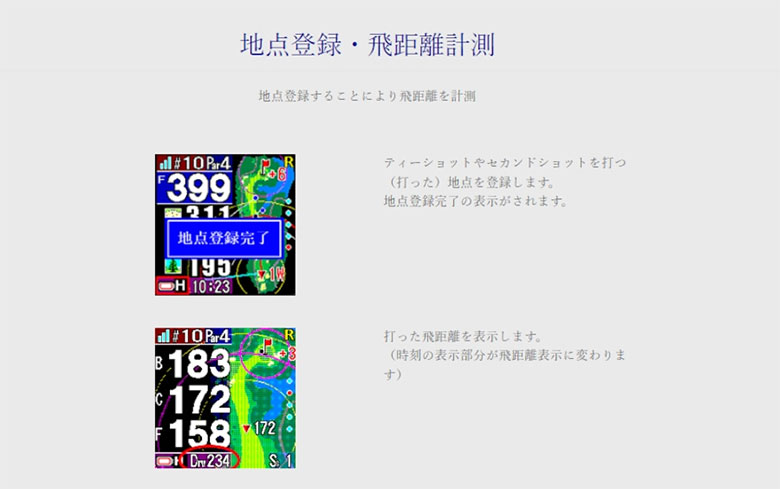 ショットナビ　距離測定器