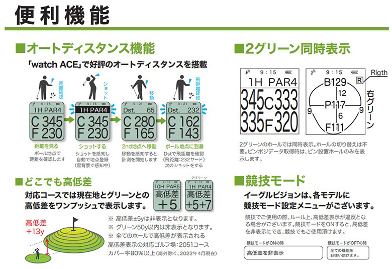 朝日ゴルフ　イーグルビジョンWATCH6